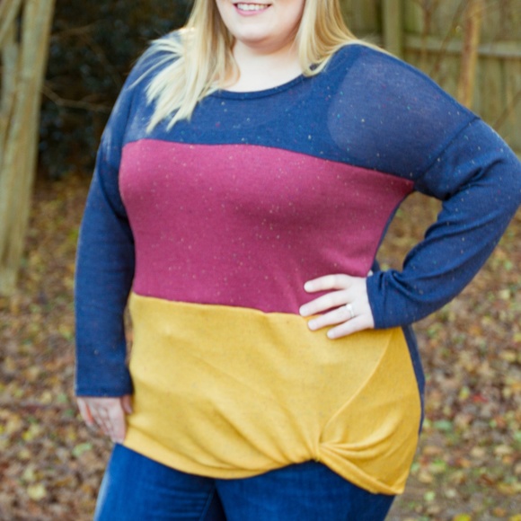 ODDY Sweaters - ODDY | Multi-Colored Striped Knit Sweater